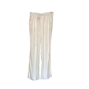 ReWash‎ White Straight Leg Pants Women's Small Comfy Minimal Bridal Summer Beach